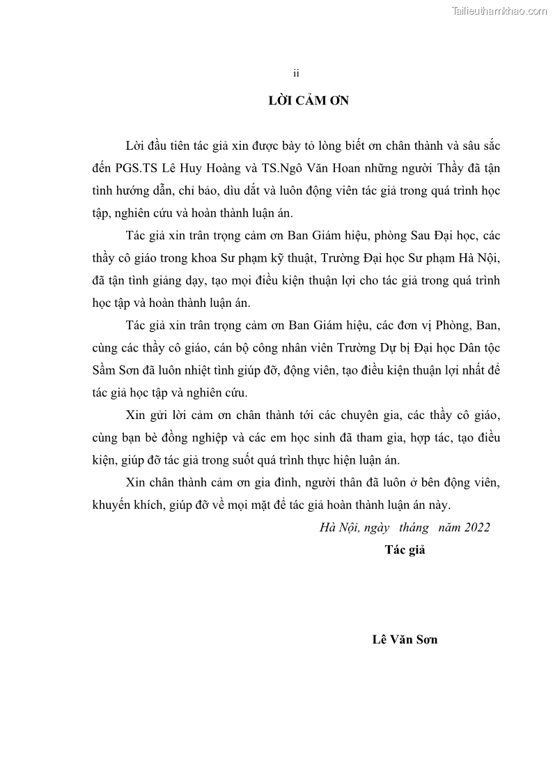 Luận án tiến sĩ khoa học giáo dục Phát triển năng lực sử dụng công nghệ thông tin và truyền thông trong dạy học Tin học cho học sinh dự bị Đại học Dân tộc - 1 Trang 4