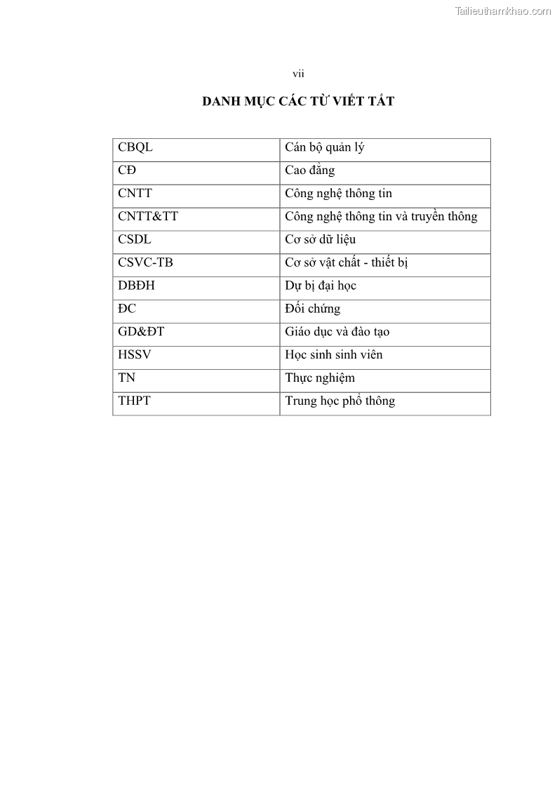 Luận án tiến sĩ khoa học giáo dục Phát triển năng lực sử dụng công nghệ thông tin và truyền thông trong dạy học Tin học cho học sinh dự bị Đại học Dân tộc - 1 Trang 9
