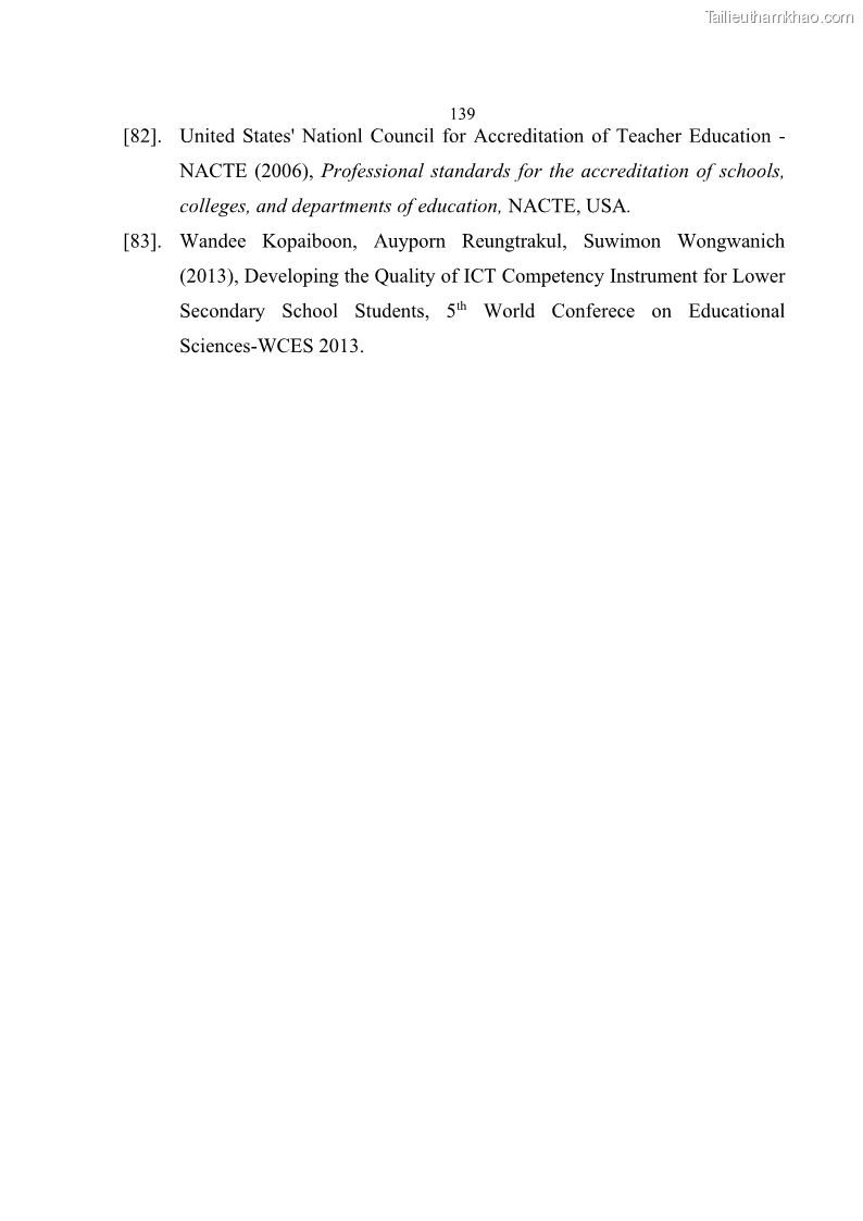 Luận án tiến sĩ khoa học giáo dục Phát triển năng lực sử dụng công nghệ thông tin và truyền thông trong dạy học Tin học cho học sinh dự bị Đại học Dân tộc - 13 Trang 151