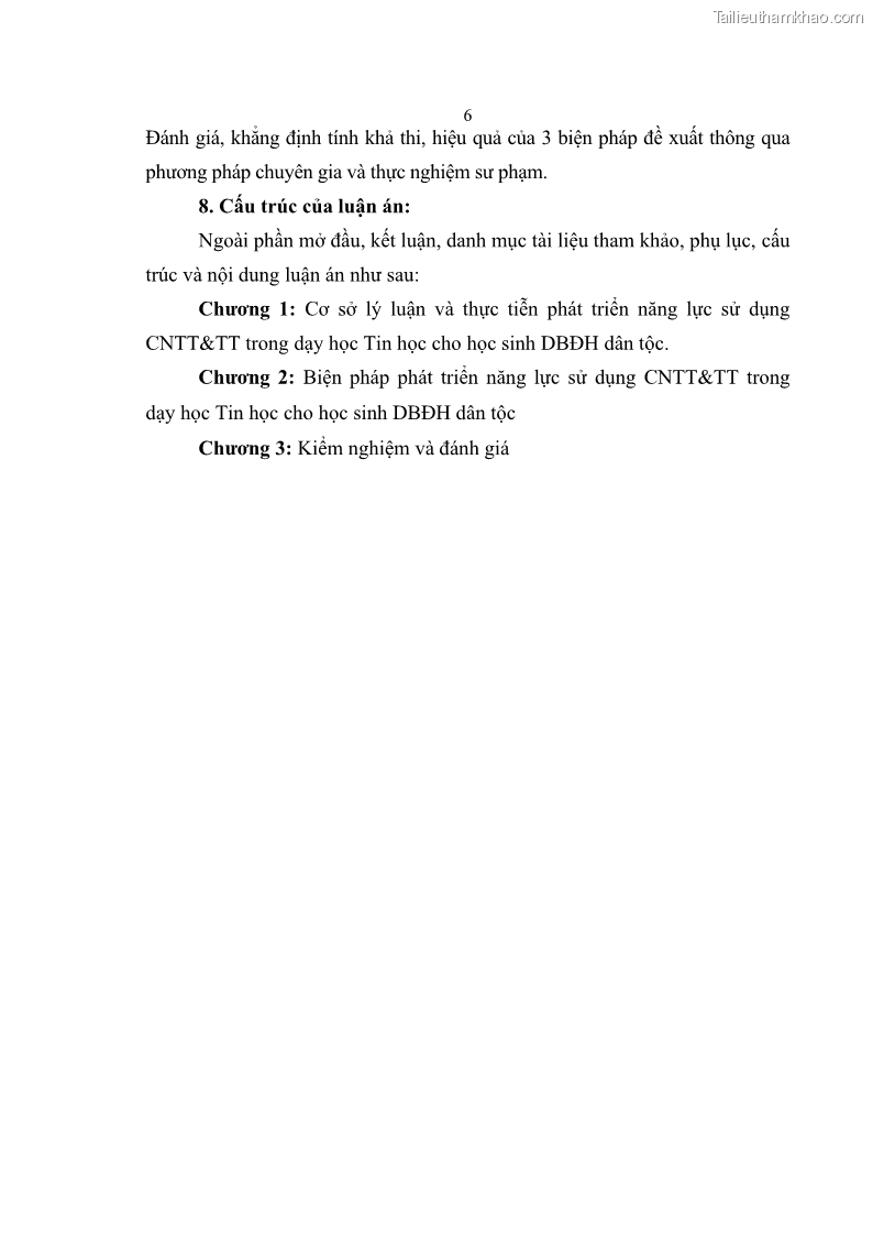 Luận án tiến sĩ khoa học giáo dục Phát triển năng lực sử dụng công nghệ thông tin và truyền thông trong dạy học Tin học cho học sinh dự bị Đại học Dân tộc - 2 Trang 18