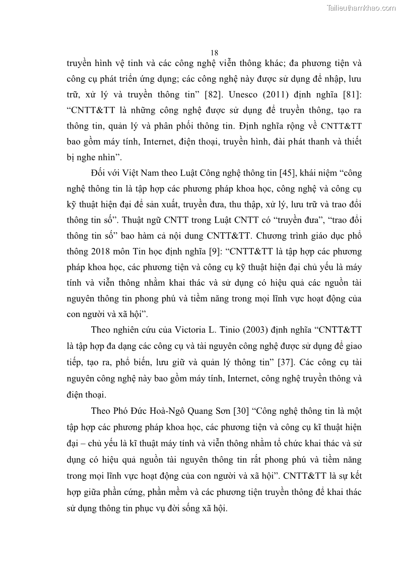 Luận án tiến sĩ khoa học giáo dục Phát triển năng lực sử dụng công nghệ thông tin và truyền thông trong dạy học Tin học cho học sinh dự bị Đại học Dân tộc - 3 Trang 30