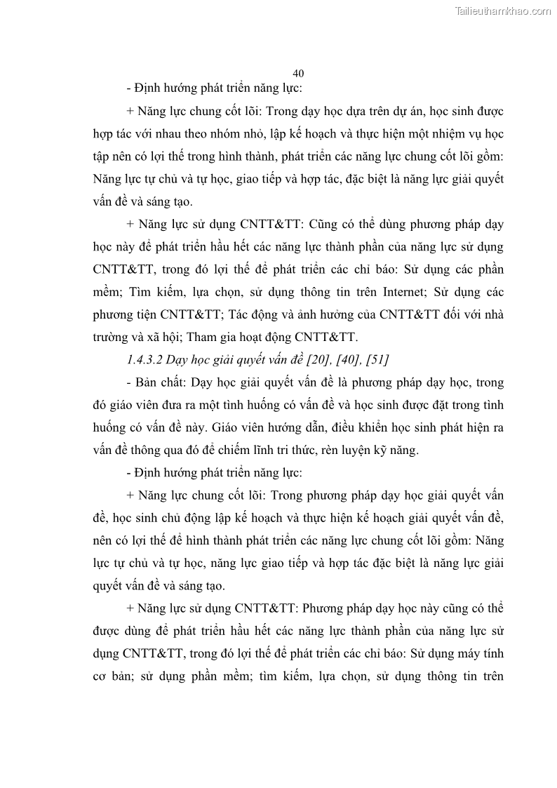 Luận án tiến sĩ khoa học giáo dục Phát triển năng lực sử dụng công nghệ thông tin và truyền thông trong dạy học Tin học cho học sinh dự bị Đại học Dân tộc - 5 Trang 52