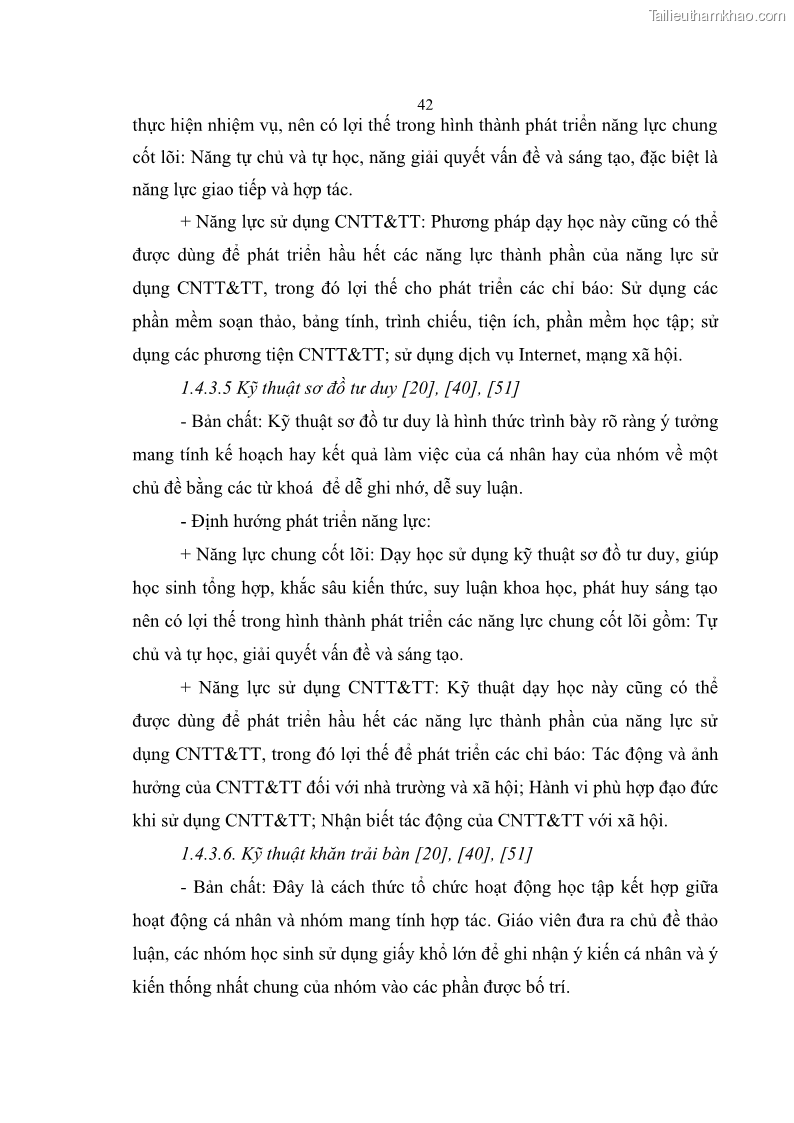 Luận án tiến sĩ khoa học giáo dục Phát triển năng lực sử dụng công nghệ thông tin và truyền thông trong dạy học Tin học cho học sinh dự bị Đại học Dân tộc - 5 Trang 54