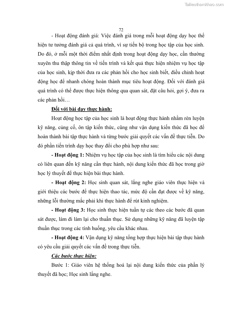 Luận án tiến sĩ khoa học giáo dục Phát triển năng lực sử dụng công nghệ thông tin và truyền thông trong dạy học Tin học cho học sinh dự bị Đại học Dân tộc - 7 Trang 84