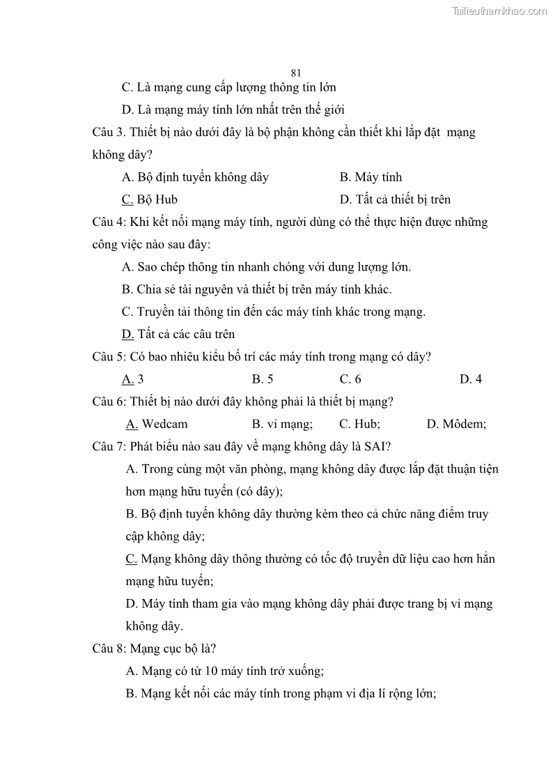 Luận án tiến sĩ khoa học giáo dục Phát triển năng lực sử dụng công nghệ thông tin và truyền thông trong dạy học Tin học cho học sinh dự bị Đại học Dân tộc - 8 Trang 93