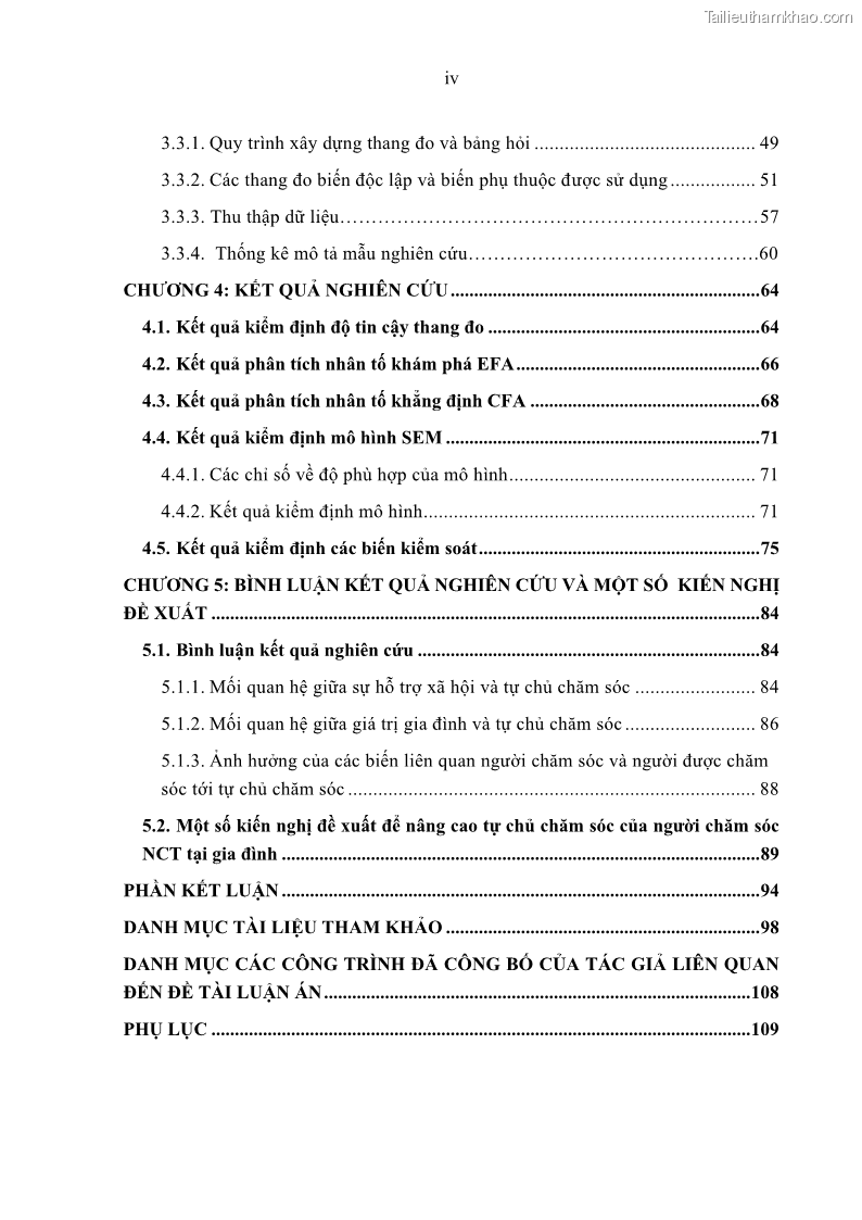 Luận án tiến sĩ kinh tế Ảnh hưởng của giá trị gia đình và hỗ trợ xã hội tới tự chủ chăm sóc người cao tuổi tại gia đình - 1 Trang 6