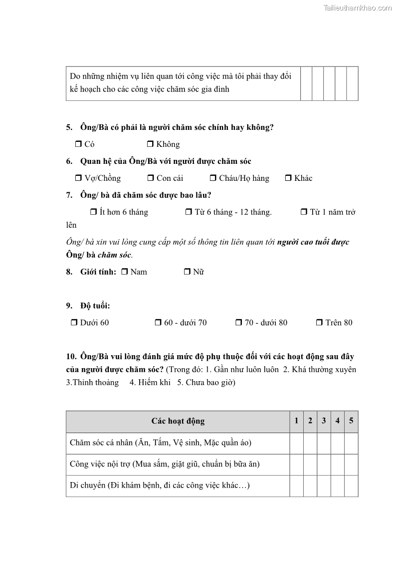 Luận án tiến sĩ kinh tế Ảnh hưởng của giá trị gia đình và hỗ trợ xã hội tới tự chủ chăm sóc người cao tuổi tại gia đình - 11 Trang 123