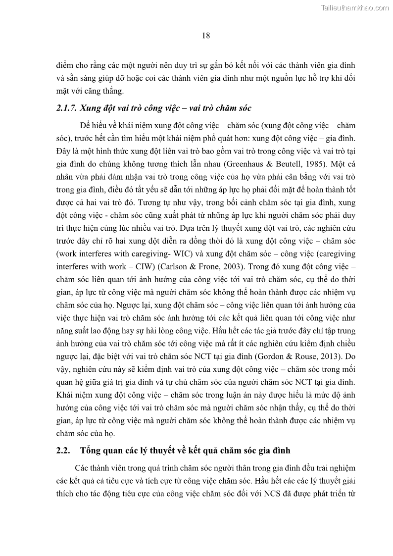 Luận án tiến sĩ kinh tế Ảnh hưởng của giá trị gia đình và hỗ trợ xã hội tới tự chủ chăm sóc người cao tuổi tại gia đình - 3 Trang 28