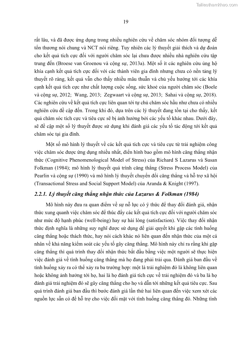 Luận án tiến sĩ kinh tế Ảnh hưởng của giá trị gia đình và hỗ trợ xã hội tới tự chủ chăm sóc người cao tuổi tại gia đình - 3 Trang 29