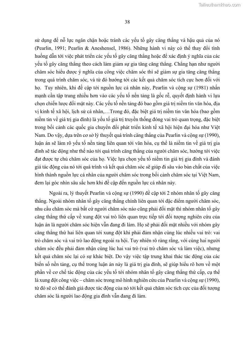 Luận án tiến sĩ kinh tế Ảnh hưởng của giá trị gia đình và hỗ trợ xã hội tới tự chủ chăm sóc người cao tuổi tại gia đình - 4 Trang 48
