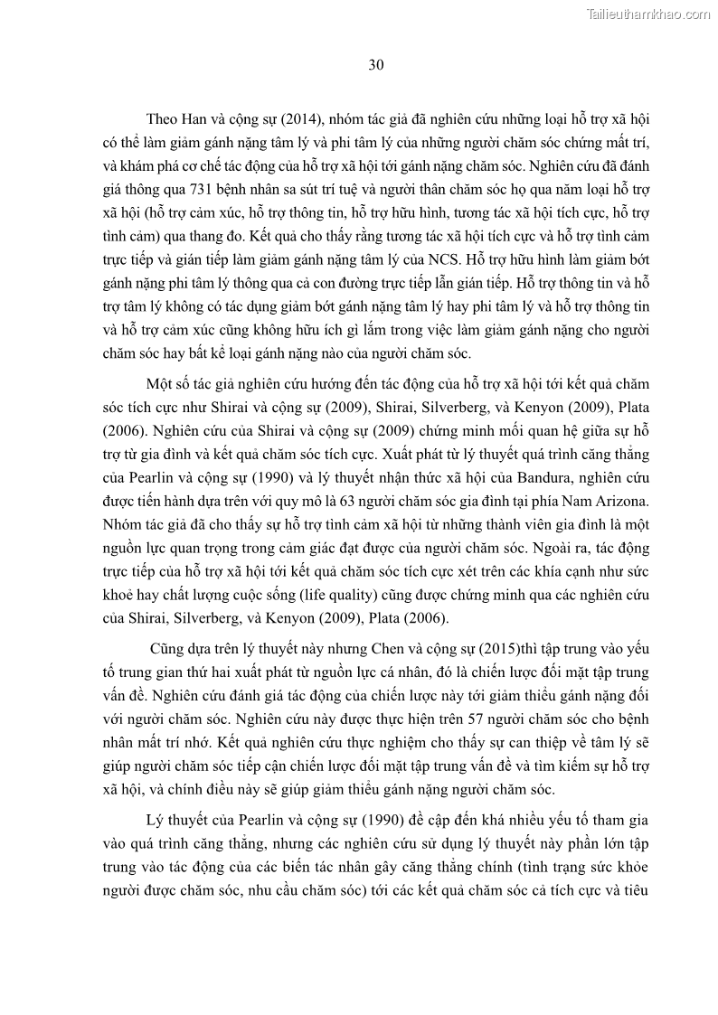 Luận án tiến sĩ kinh tế Ảnh hưởng của giá trị gia đình và hỗ trợ xã hội tới tự chủ chăm sóc người cao tuổi tại gia đình - 4 Trang 40