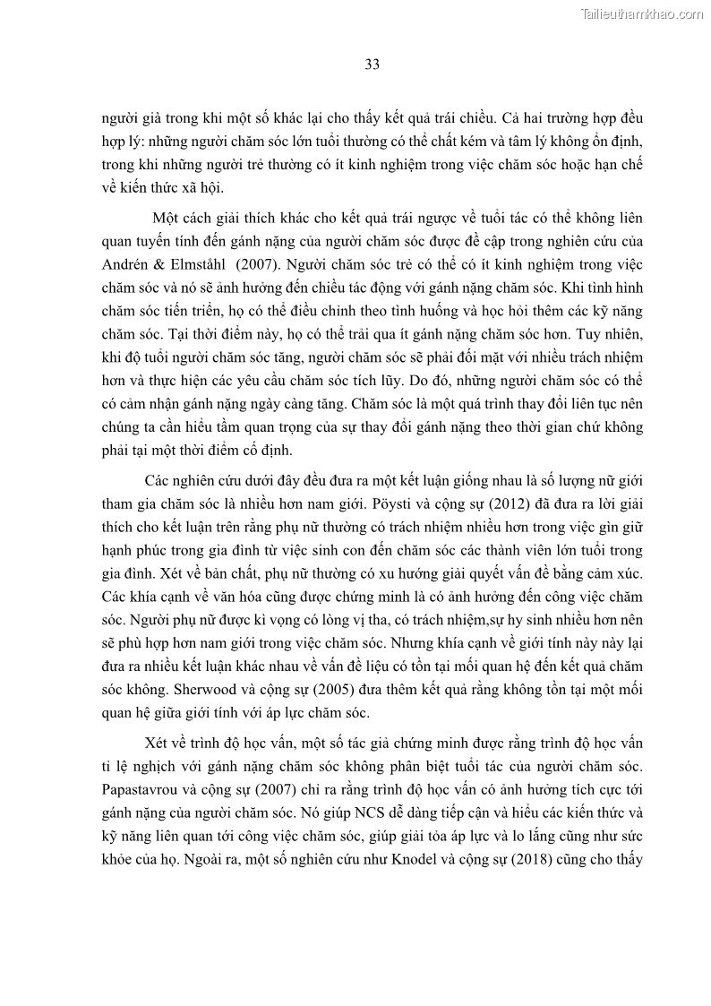 Luận án tiến sĩ kinh tế Ảnh hưởng của giá trị gia đình và hỗ trợ xã hội tới tự chủ chăm sóc người cao tuổi tại gia đình - 4 Trang 43