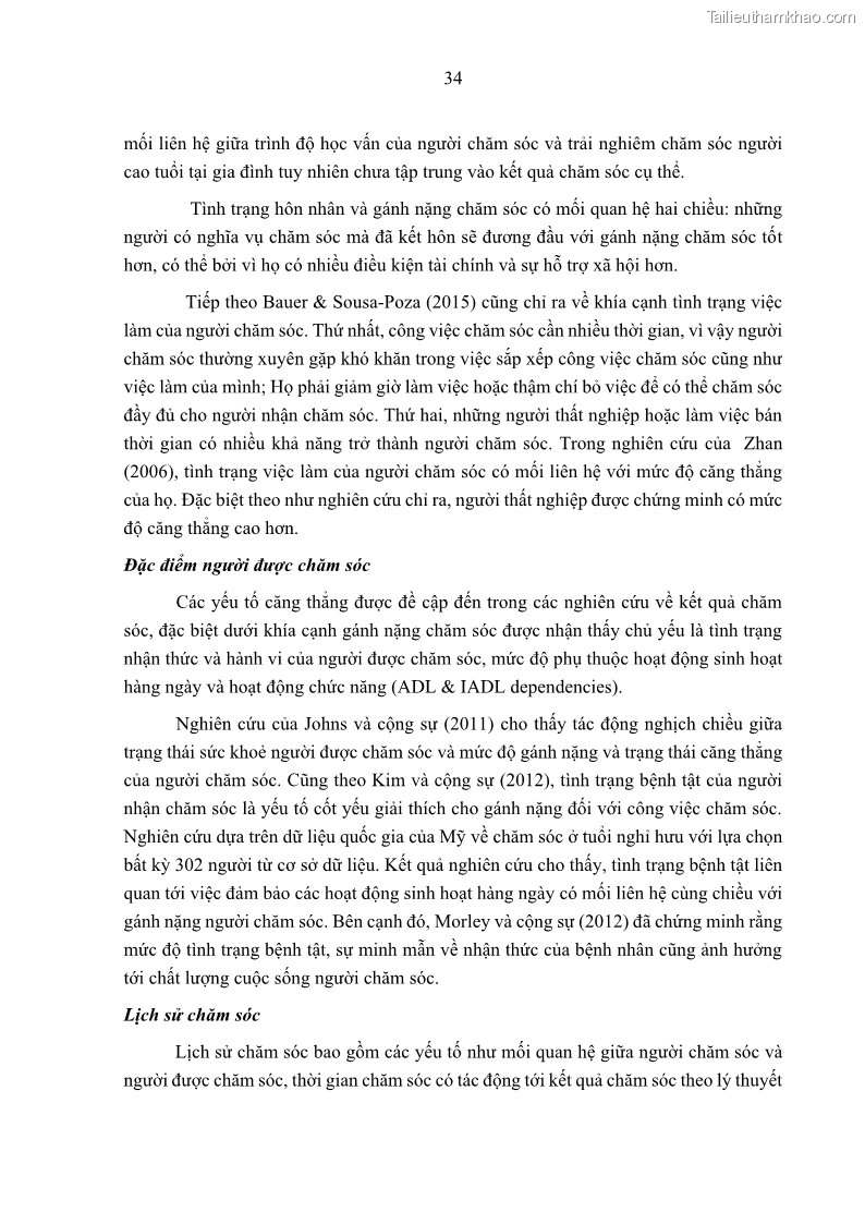Luận án tiến sĩ kinh tế Ảnh hưởng của giá trị gia đình và hỗ trợ xã hội tới tự chủ chăm sóc người cao tuổi tại gia đình - 4 Trang 44