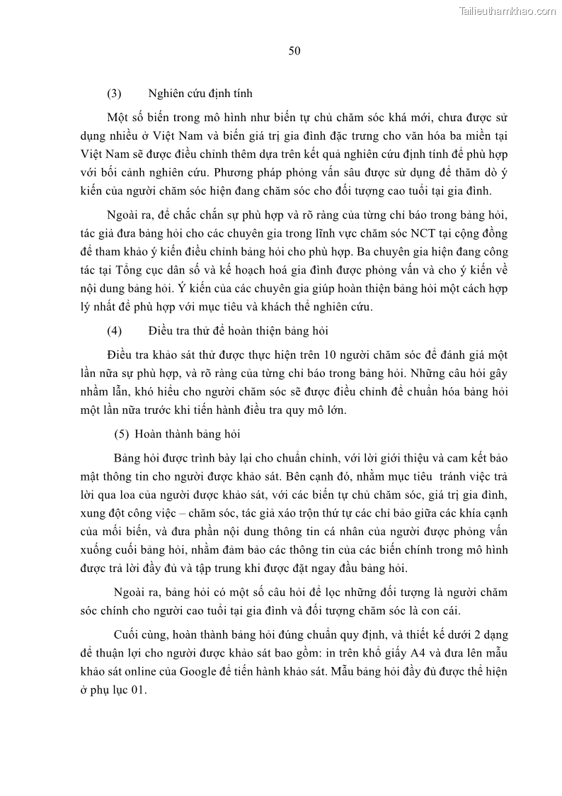 Luận án tiến sĩ kinh tế Ảnh hưởng của giá trị gia đình và hỗ trợ xã hội tới tự chủ chăm sóc người cao tuổi tại gia đình - 5 Trang 60