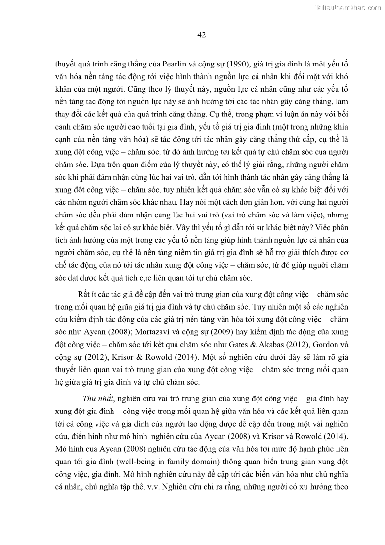 Luận án tiến sĩ kinh tế Ảnh hưởng của giá trị gia đình và hỗ trợ xã hội tới tự chủ chăm sóc người cao tuổi tại gia đình - 5 Trang 52
