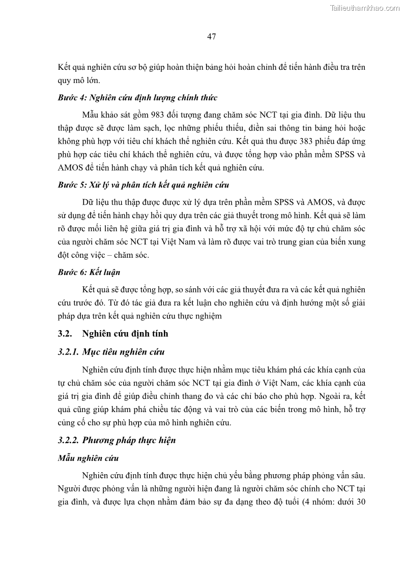 Luận án tiến sĩ kinh tế Ảnh hưởng của giá trị gia đình và hỗ trợ xã hội tới tự chủ chăm sóc người cao tuổi tại gia đình - 5 Trang 57
