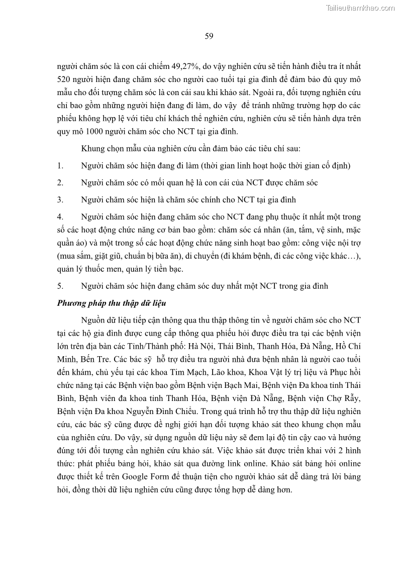 Luận án tiến sĩ kinh tế Ảnh hưởng của giá trị gia đình và hỗ trợ xã hội tới tự chủ chăm sóc người cao tuổi tại gia đình - 6 Trang 69