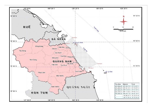108 0 44 ’ 05 E đ ến điểm Qna QNg02 có tọa độ 15 0 28 ’ 40 N 108 0 46 ’ 1