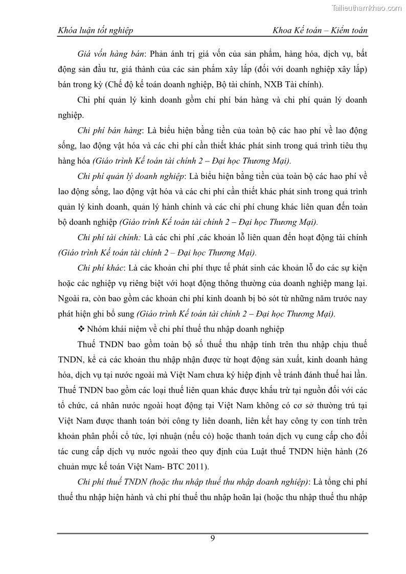 Khóa luận tốt nghiệp kế toán kiểm toán Kế toán kết quả kinh doanh tại Công ty TNHH phân phối Đông Dương - 2 Trang 14