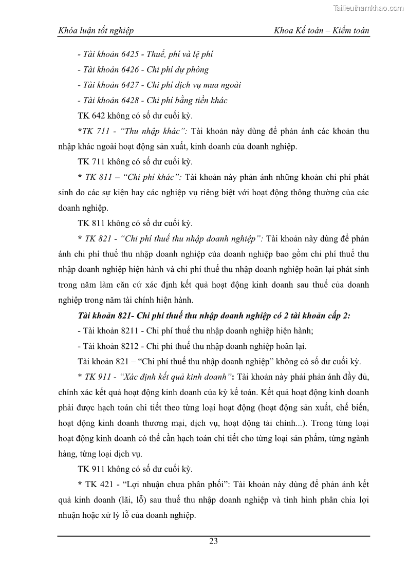 Khóa luận tốt nghiệp kế toán kiểm toán Kế toán kết quả kinh doanh tại Công ty TNHH phân phối Đông Dương - 3 Trang 28