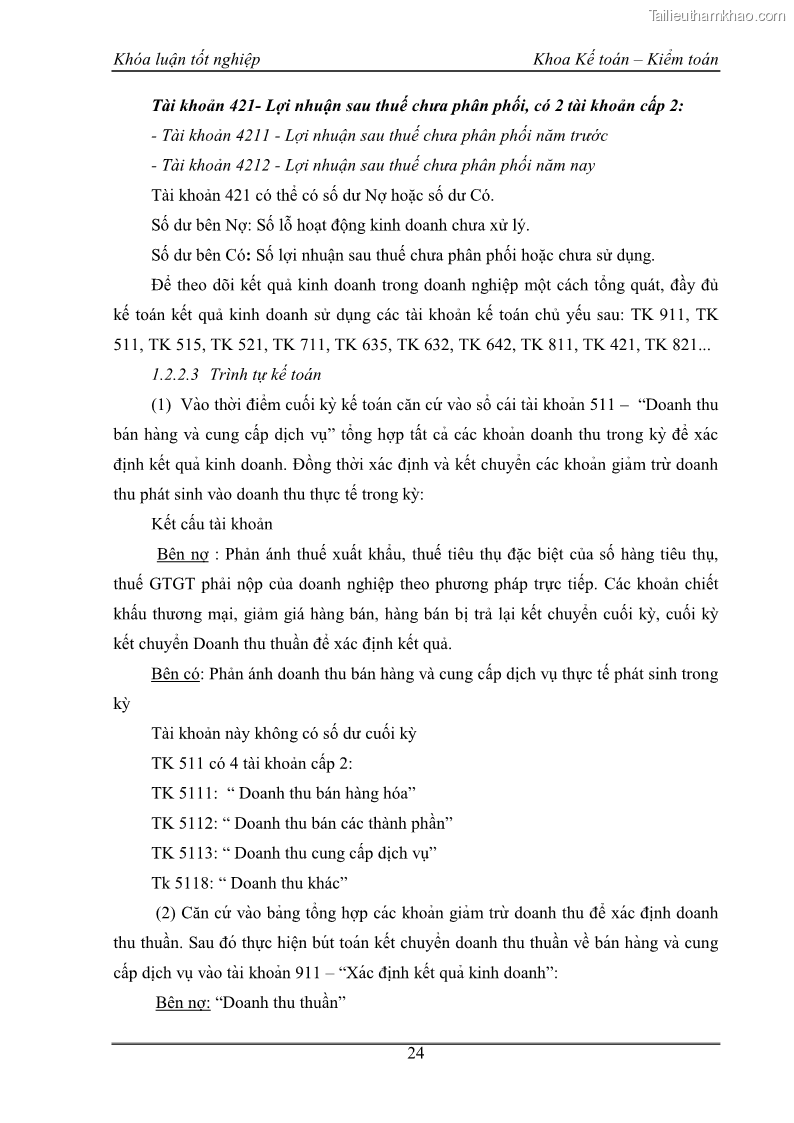 Khóa luận tốt nghiệp kế toán kiểm toán Kế toán kết quả kinh doanh tại Công ty TNHH phân phối Đông Dương - 3 Trang 29