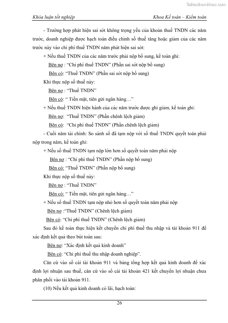 Khóa luận tốt nghiệp kế toán kiểm toán Kế toán kết quả kinh doanh tại Công ty TNHH phân phối Đông Dương - 3 Trang 31