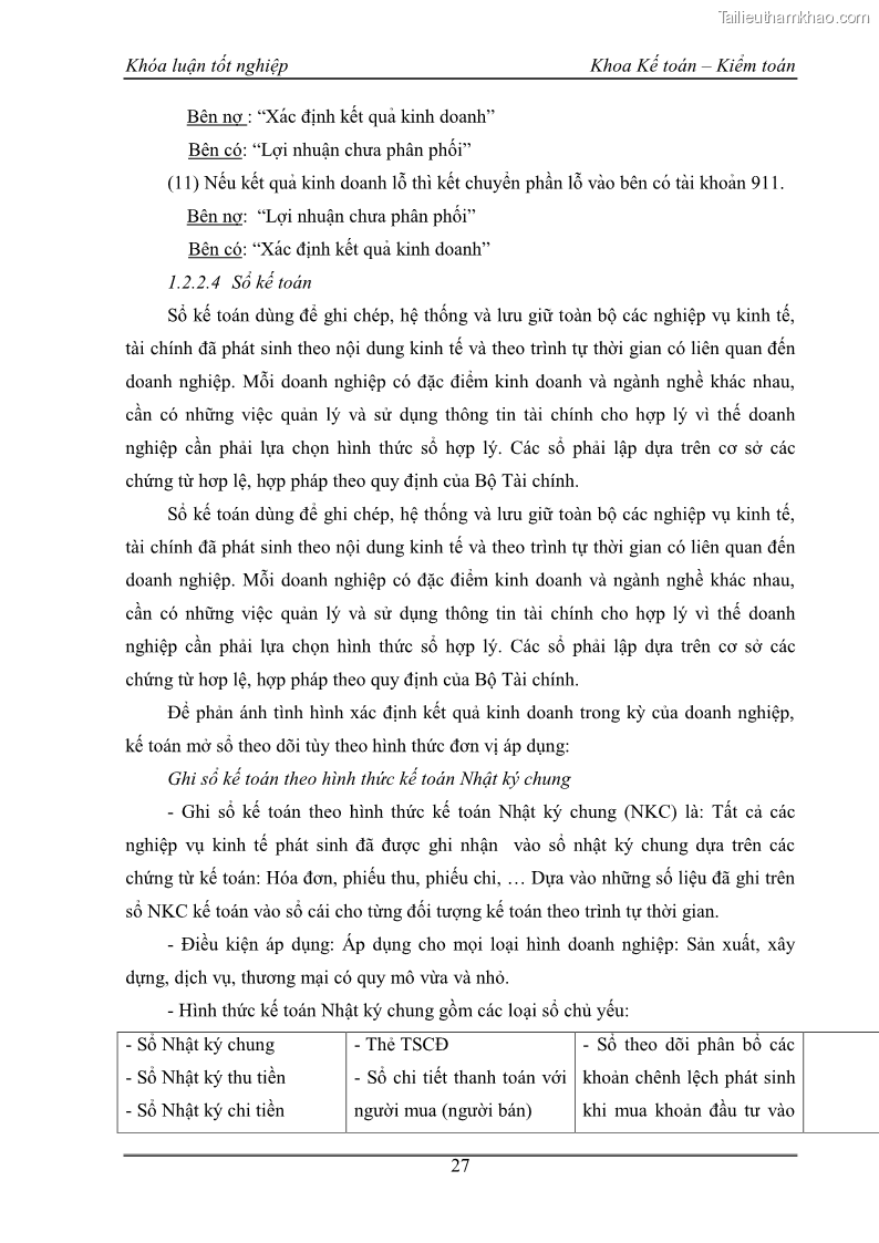 Khóa luận tốt nghiệp kế toán kiểm toán Kế toán kết quả kinh doanh tại Công ty TNHH phân phối Đông Dương - 3 Trang 32