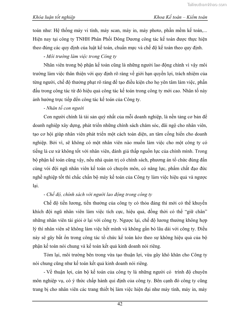 Khóa luận tốt nghiệp kế toán kiểm toán Kế toán kết quả kinh doanh tại Công ty TNHH phân phối Đông Dương - 4 Trang 47