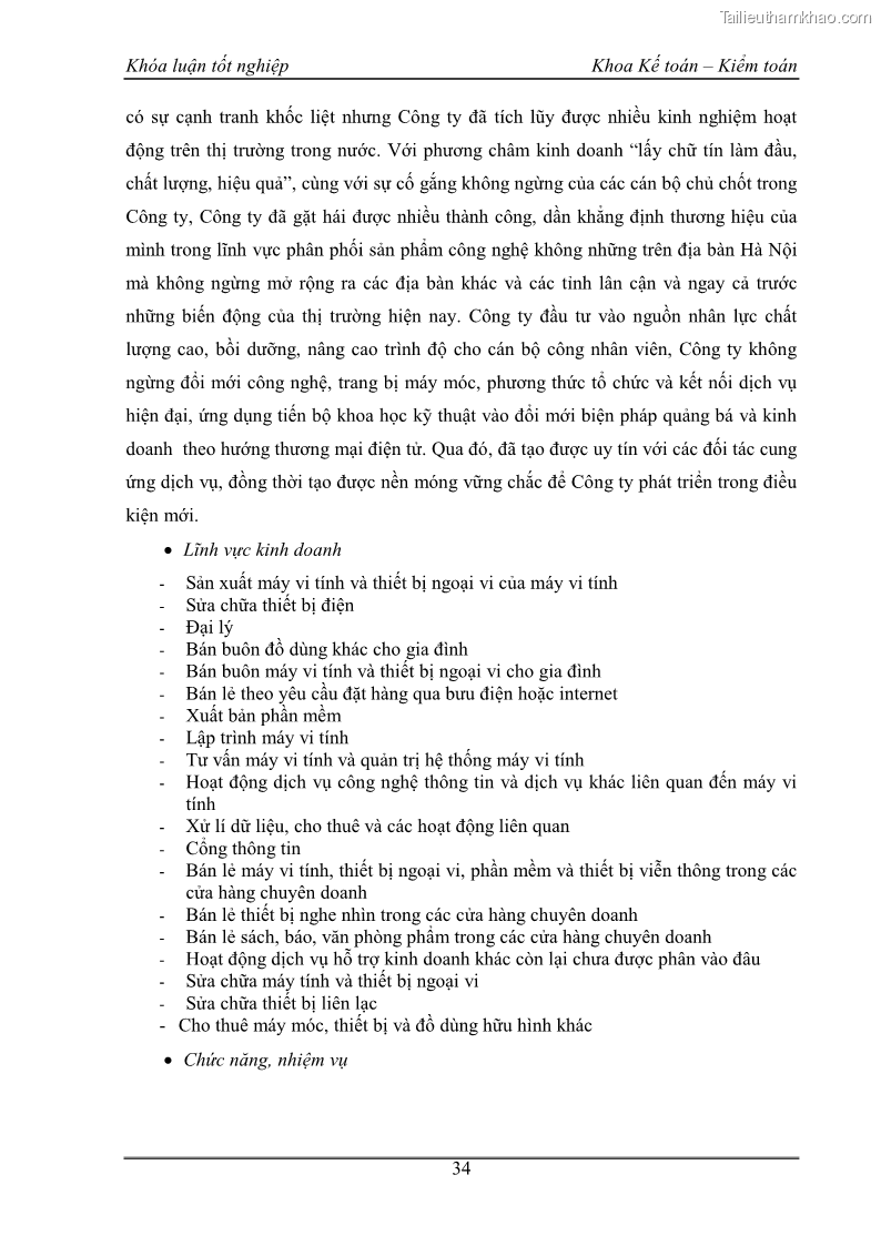 Khóa luận tốt nghiệp kế toán kiểm toán Kế toán kết quả kinh doanh tại Công ty TNHH phân phối Đông Dương - 4 Trang 39