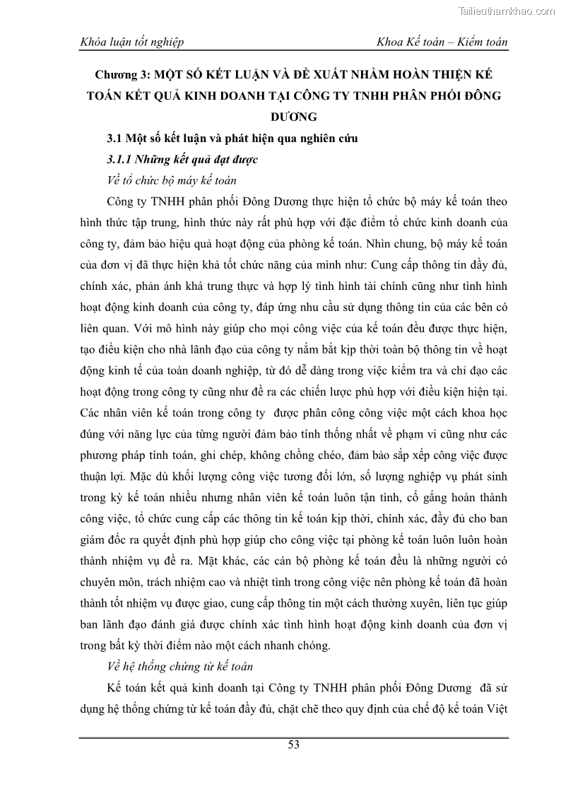 Khóa luận tốt nghiệp kế toán kiểm toán Kế toán kết quả kinh doanh tại Công ty TNHH phân phối Đông Dương - 5 Trang 58