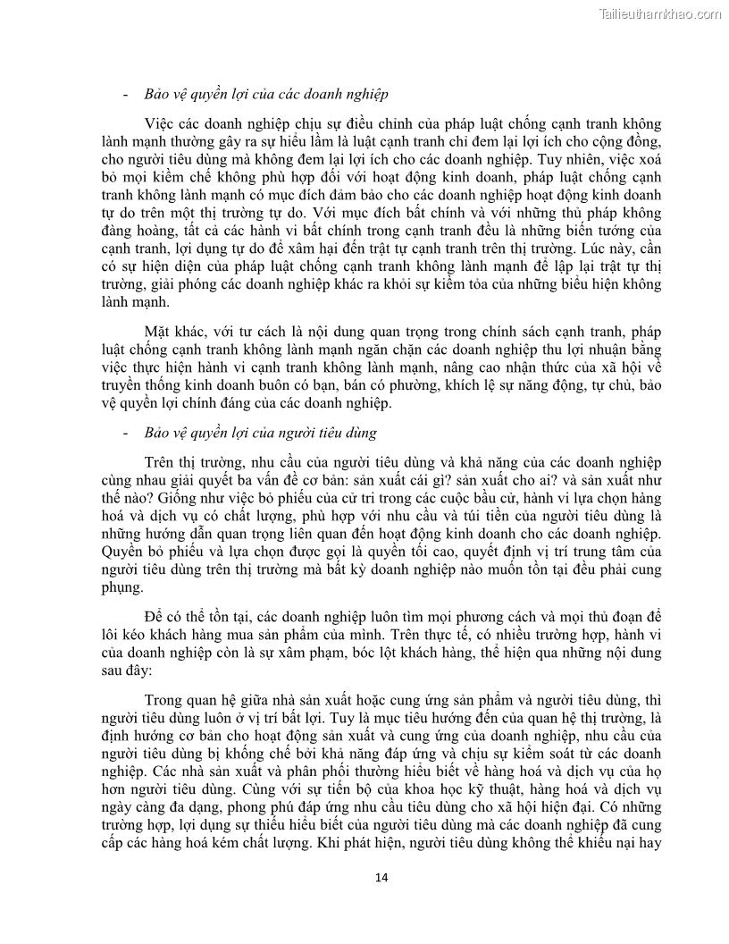 Khóa luận tốt nghiệp luật kinh doanh Pháp luật về chống cạnh tranh không lành mạnh - 2 Trang 19