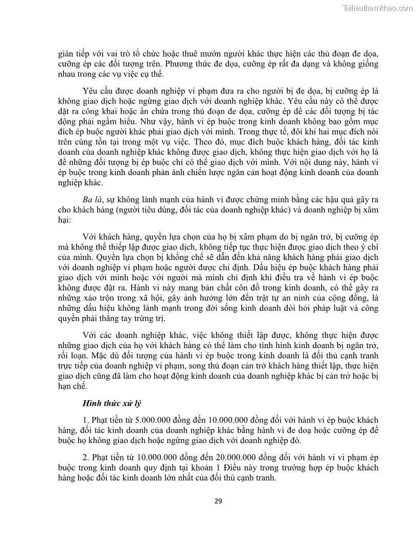 Khóa luận tốt nghiệp luật kinh doanh Pháp luật về chống cạnh tranh không lành mạnh - 3 Trang 34