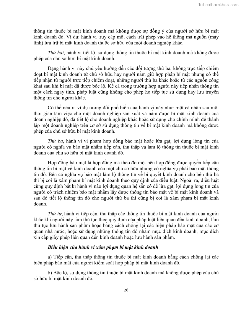 Khóa luận tốt nghiệp luật kinh doanh Pháp luật về chống cạnh tranh không lành mạnh - 3 Trang 31