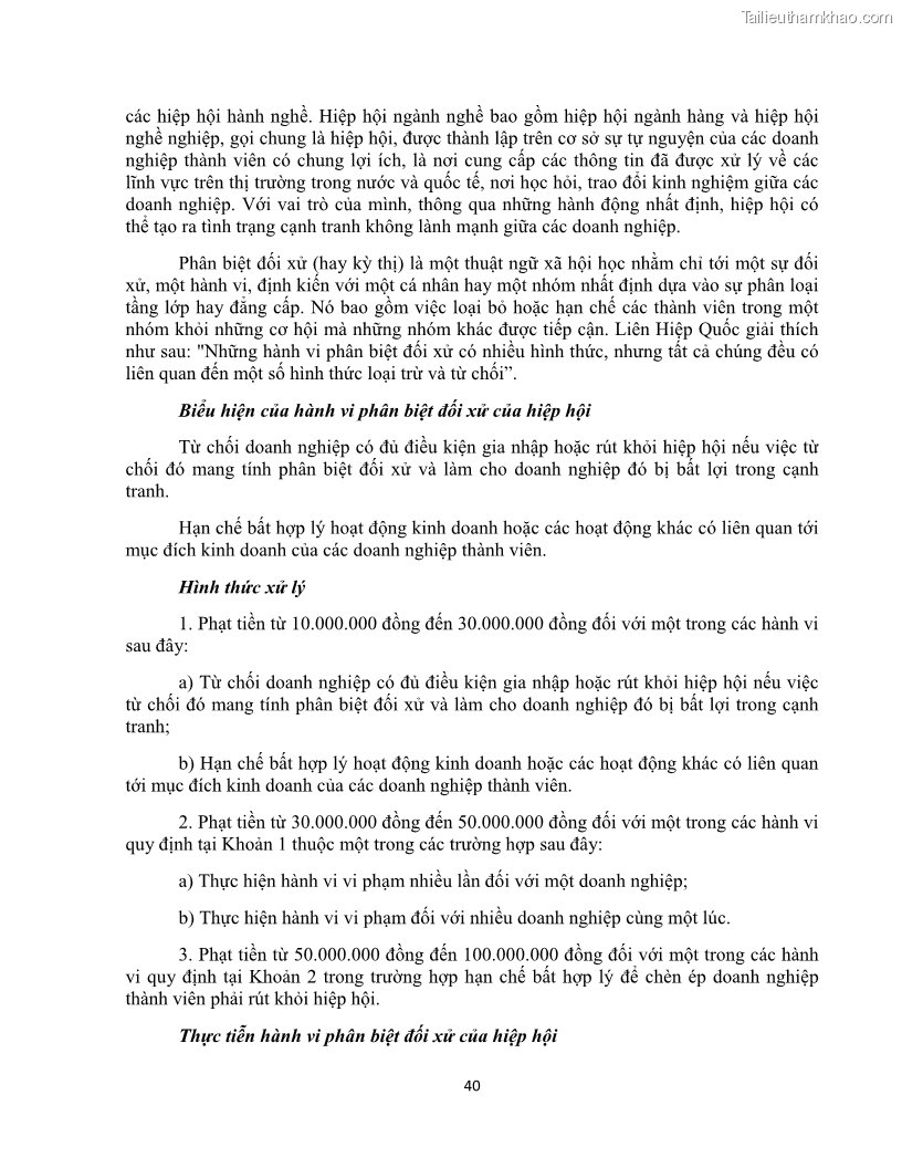 Khóa luận tốt nghiệp luật kinh doanh Pháp luật về chống cạnh tranh không lành mạnh - 4 Trang 45