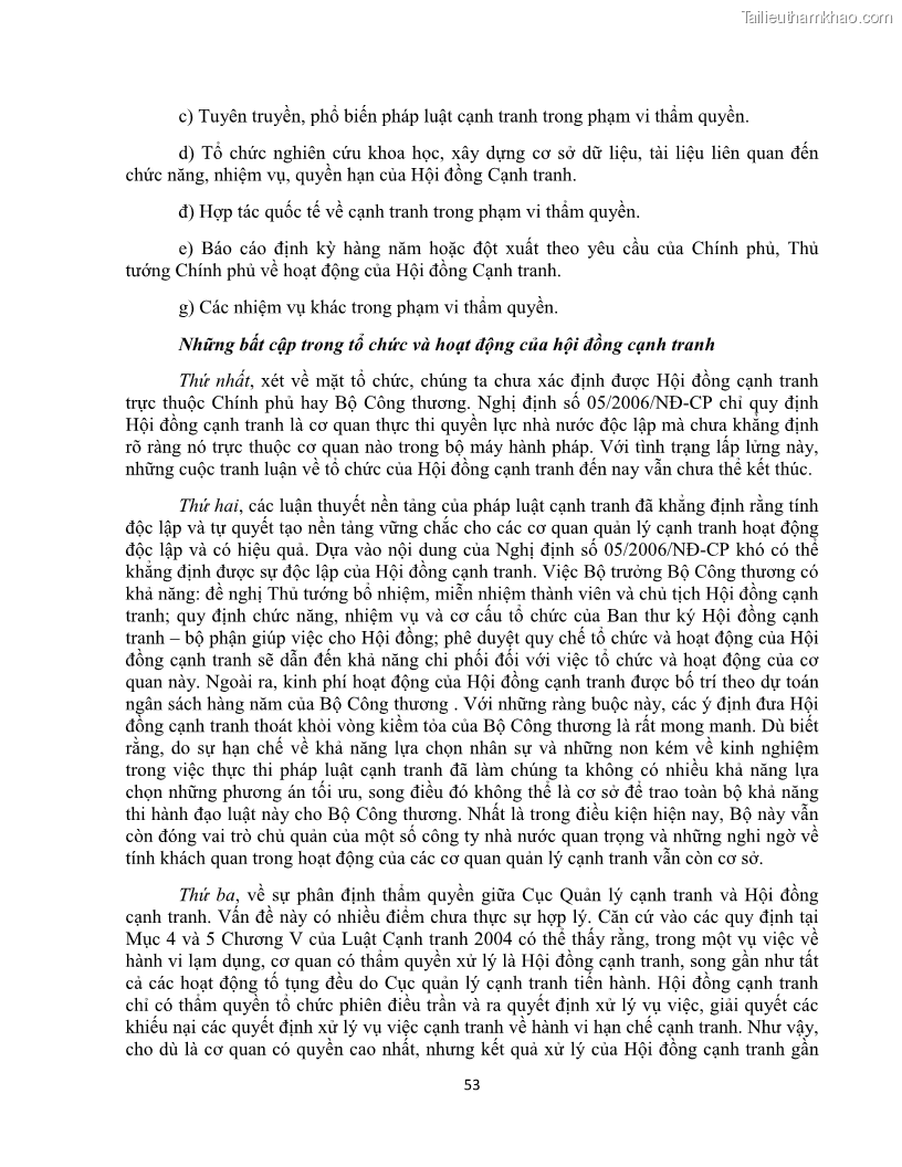 Khóa luận tốt nghiệp luật kinh doanh Pháp luật về chống cạnh tranh không lành mạnh - 5 Trang 58