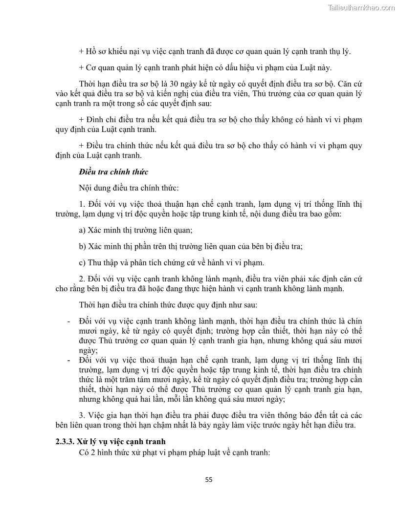 Khóa luận tốt nghiệp luật kinh doanh Pháp luật về chống cạnh tranh không lành mạnh - 5 Trang 60