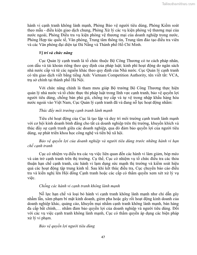 Khóa luận tốt nghiệp luật kinh doanh Pháp luật về chống cạnh tranh không lành mạnh - 5 Trang 52