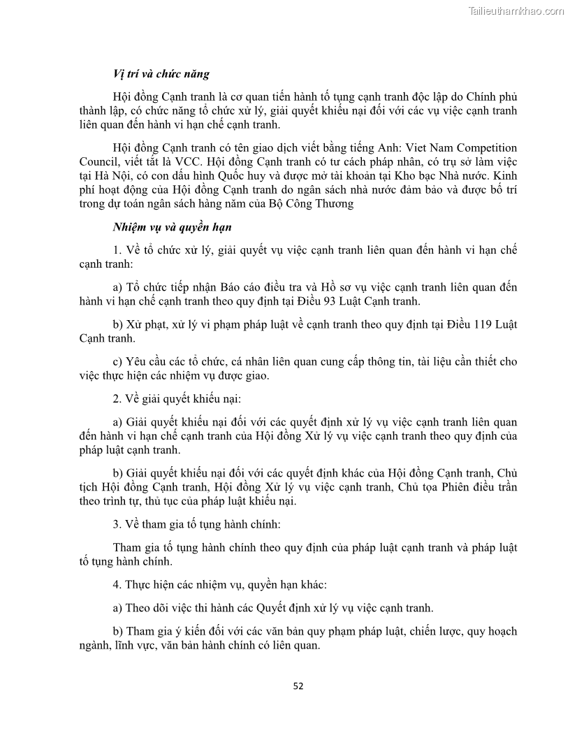 Khóa luận tốt nghiệp luật kinh doanh Pháp luật về chống cạnh tranh không lành mạnh - 5 Trang 57