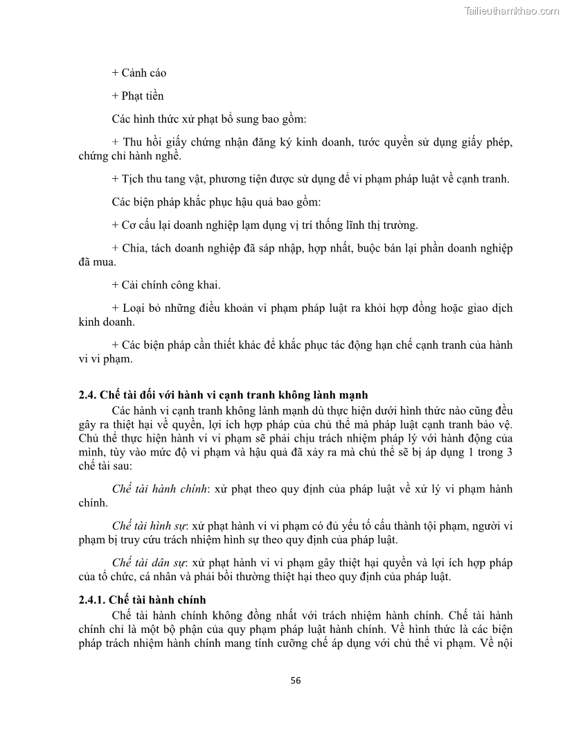 Khóa luận tốt nghiệp luật kinh doanh Pháp luật về chống cạnh tranh không lành mạnh - 6 Trang 61