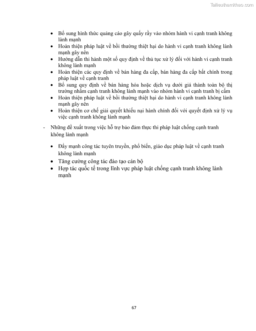 Khóa luận tốt nghiệp luật kinh doanh Pháp luật về chống cạnh tranh không lành mạnh - 6 Trang 72