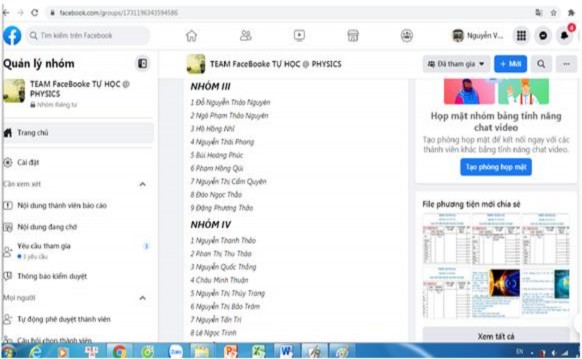 Hình PL2 Danh sách các thành viên trong nhóm 3 4 Hình PL3 Bài đăng trên trang MXH 6