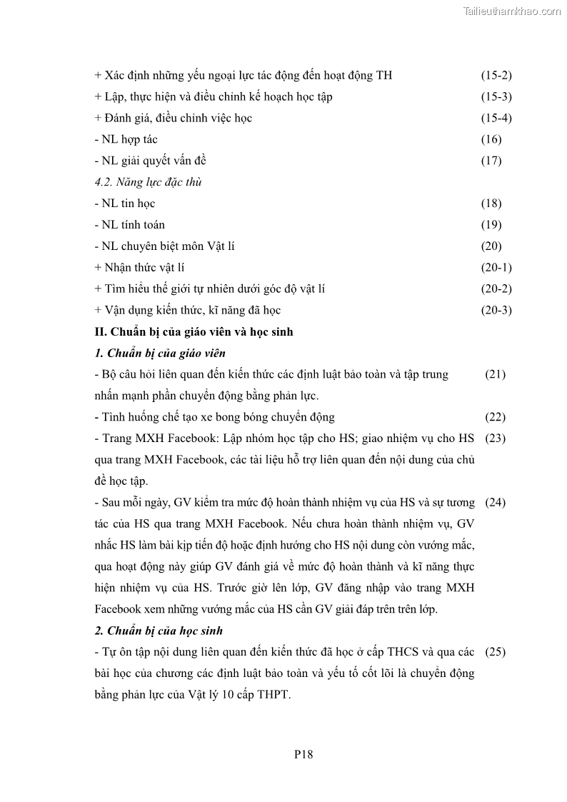 Luận án tiến sĩ Bồi dưỡng năng lực tự học của học sinh trong dạy học một số kiến thức Cơ học và Điện từ học Vật lí THPT với sự hỗ trợ của mạng xã hội Facebook - 17 Trang 194