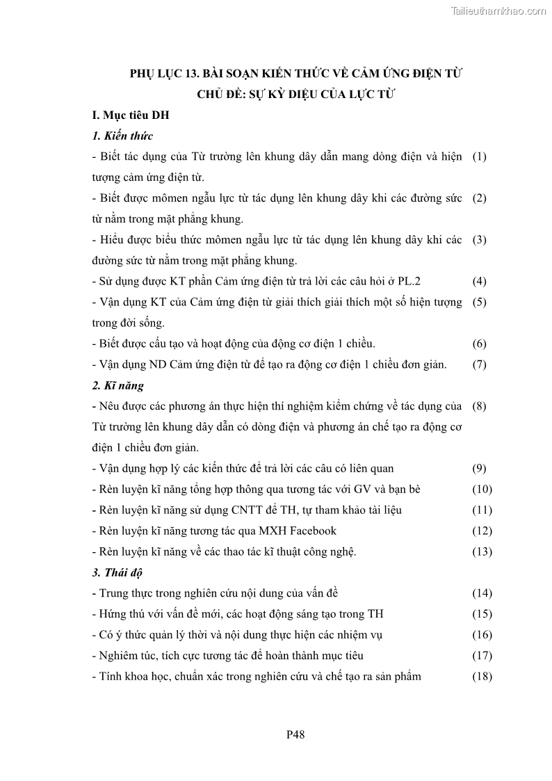 Luận án tiến sĩ Bồi dưỡng năng lực tự học của học sinh trong dạy học một số kiến thức Cơ học và Điện từ học Vật lí THPT với sự hỗ trợ của mạng xã hội Facebook - 19 Trang 224