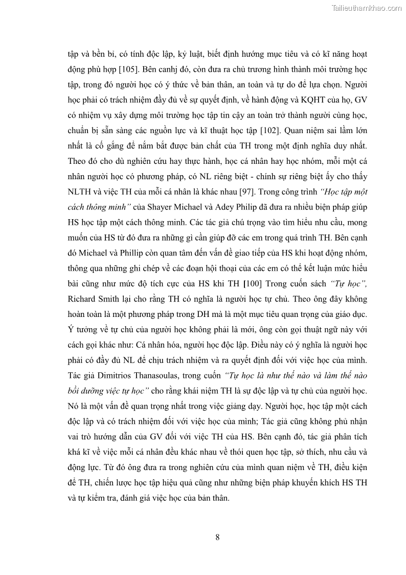 Luận án tiến sĩ Bồi dưỡng năng lực tự học của học sinh trong dạy học một số kiến thức Cơ học và Điện từ học Vật lí THPT với sự hỗ trợ của mạng xã hội Facebook - 2 Trang 23