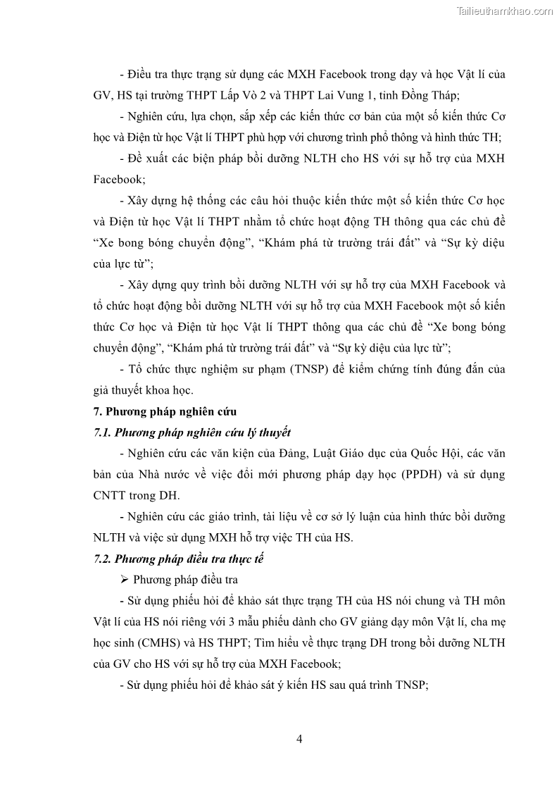 Luận án tiến sĩ Bồi dưỡng năng lực tự học của học sinh trong dạy học một số kiến thức Cơ học và Điện từ học Vật lí THPT với sự hỗ trợ của mạng xã hội Facebook - 2 Trang 19