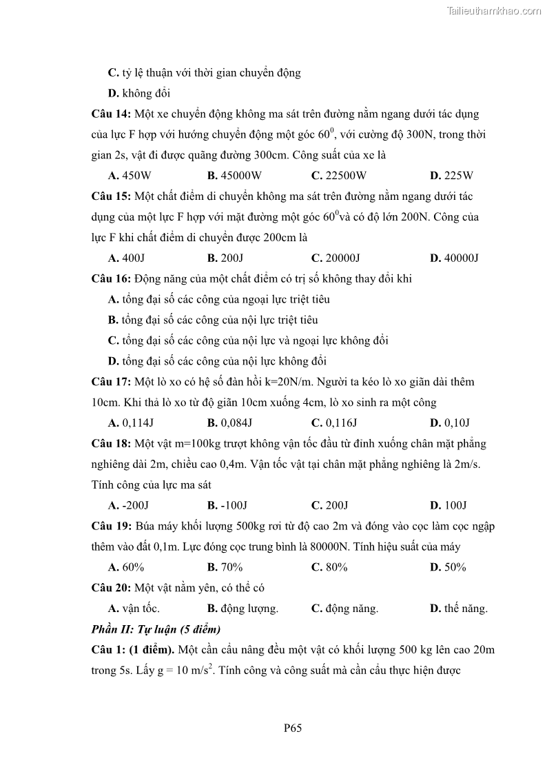 Luận án tiến sĩ Bồi dưỡng năng lực tự học của học sinh trong dạy học một số kiến thức Cơ học và Điện từ học Vật lí THPT với sự hỗ trợ của mạng xã hội Facebook - 21 Trang 241