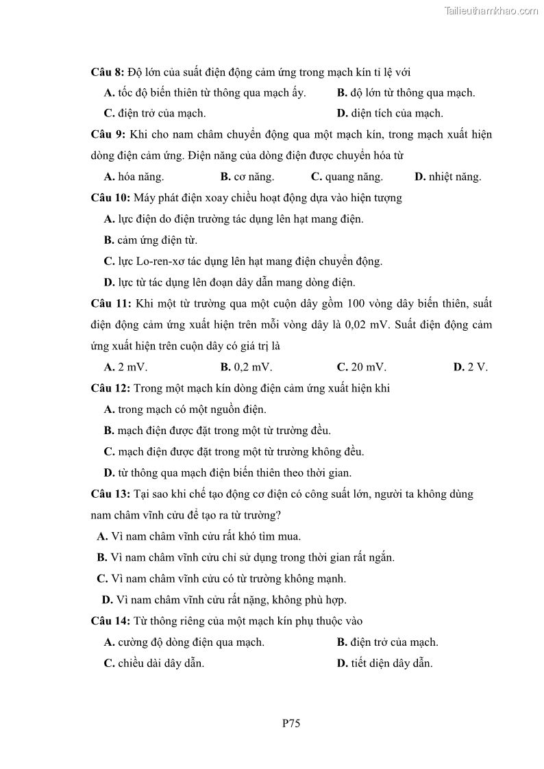Luận án tiến sĩ Bồi dưỡng năng lực tự học của học sinh trong dạy học một số kiến thức Cơ học và Điện từ học Vật lí THPT với sự hỗ trợ của mạng xã hội Facebook - 21 Trang 251