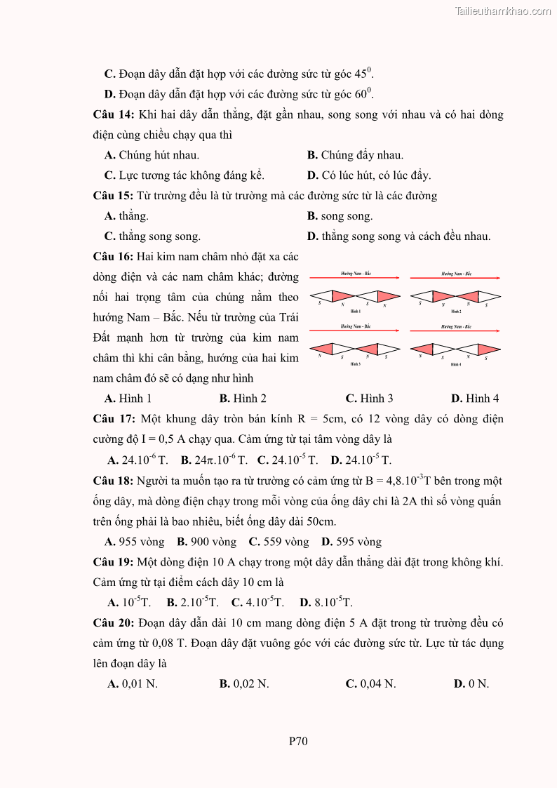 Luận án tiến sĩ Bồi dưỡng năng lực tự học của học sinh trong dạy học một số kiến thức Cơ học và Điện từ học Vật lí THPT với sự hỗ trợ của mạng xã hội Facebook - 21 Trang 246