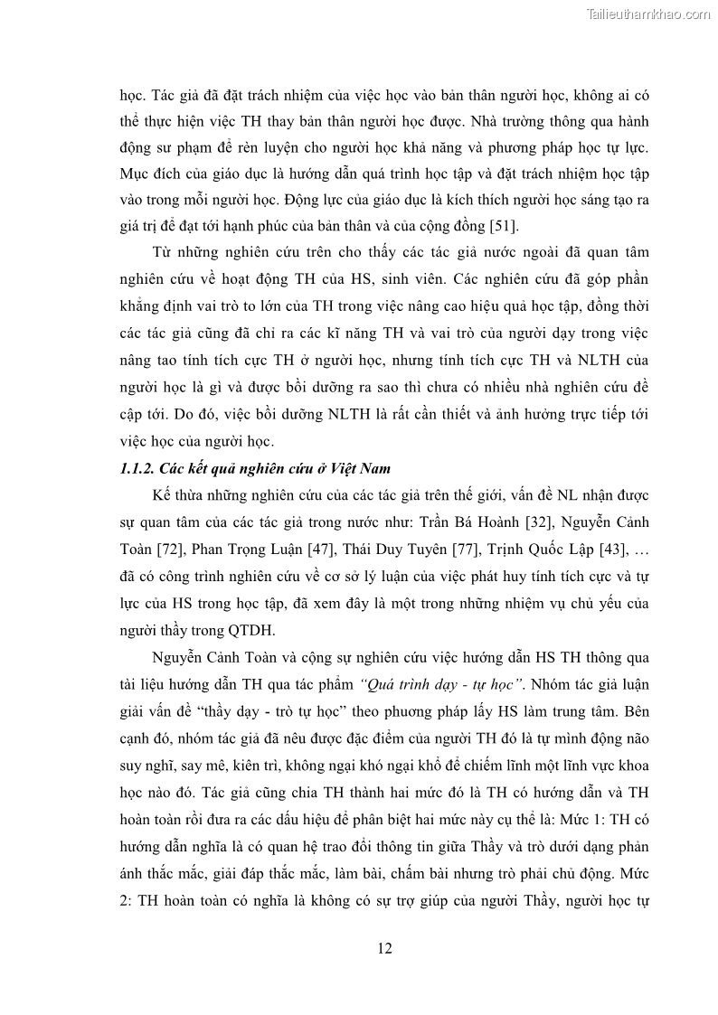 Luận án tiến sĩ Bồi dưỡng năng lực tự học của học sinh trong dạy học một số kiến thức Cơ học và Điện từ học Vật lí THPT với sự hỗ trợ của mạng xã hội Facebook - 3 Trang 27
