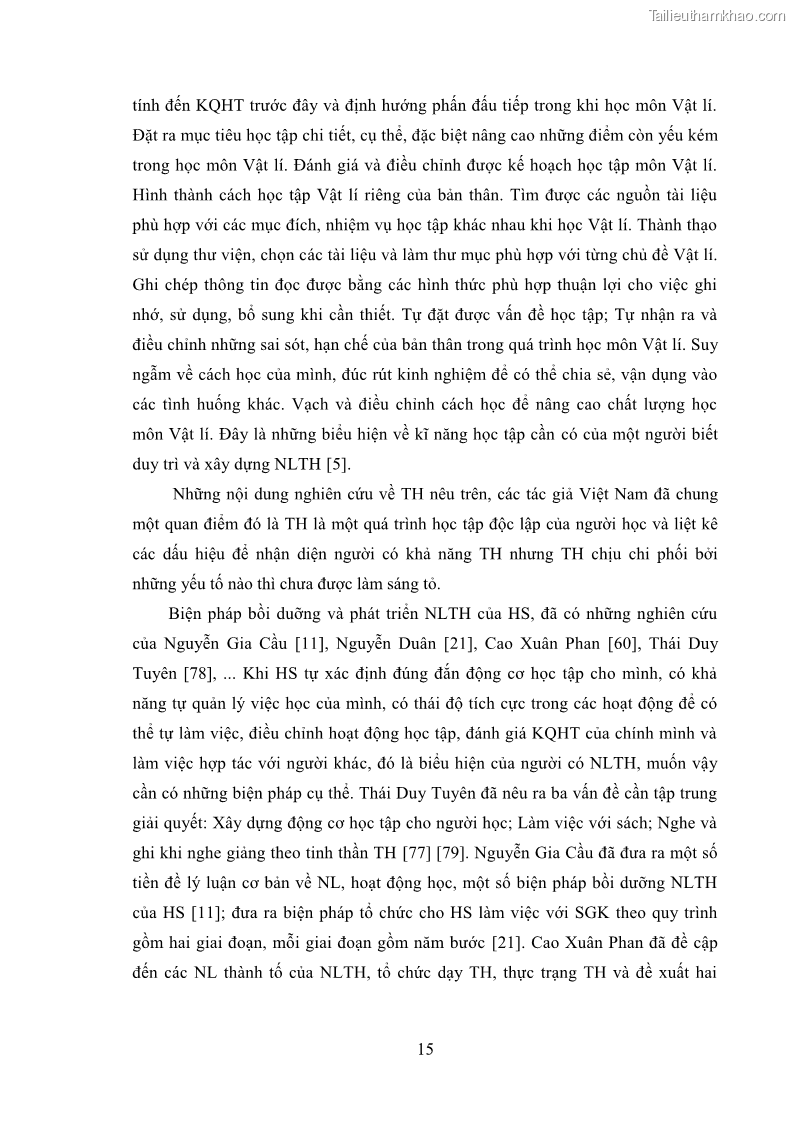 Luận án tiến sĩ Bồi dưỡng năng lực tự học của học sinh trong dạy học một số kiến thức Cơ học và Điện từ học Vật lí THPT với sự hỗ trợ của mạng xã hội Facebook - 3 Trang 30